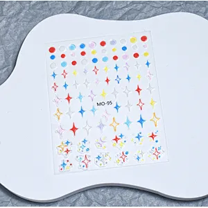 Dopamine Flower Nail Stickers